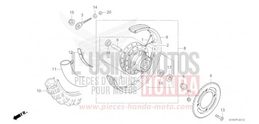 ROUE ARRIERE CRF110FR de 2024